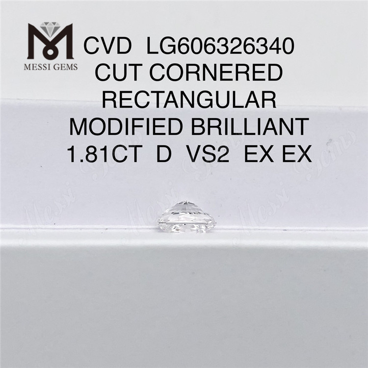 1.81CT D VS2 EX EX CVD RECTANGULAR igi diamond Shop Our Collection丨Messigems LG606326340