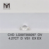 4.27ct d vs1 ex ex diamanti OV di alta qualità CVD per acquirenti all'ingrosso di massa CVD LG597359297 丨 Messigems