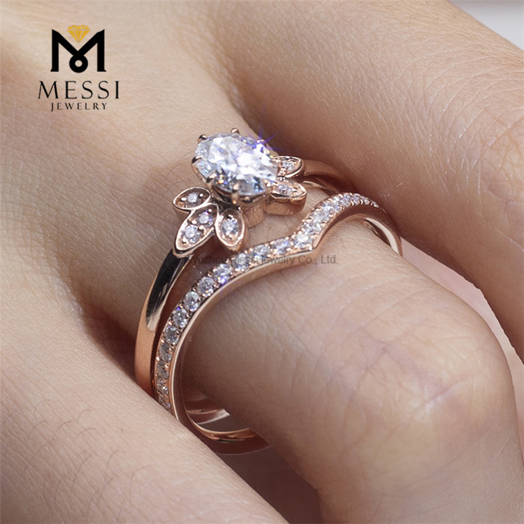 artificial diamond engagement rings
