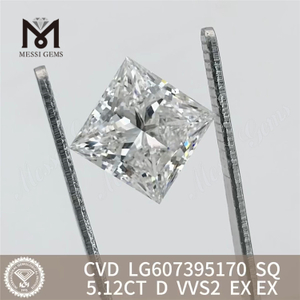5.12CT D SQ VVS2 lab grown diamond china CVD IGI LG607395170