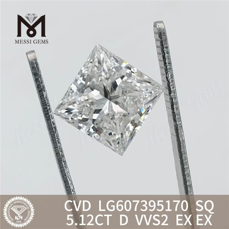 5.12CT D SQ VVS2 lab grown diamond china CVD IGI LG607395170