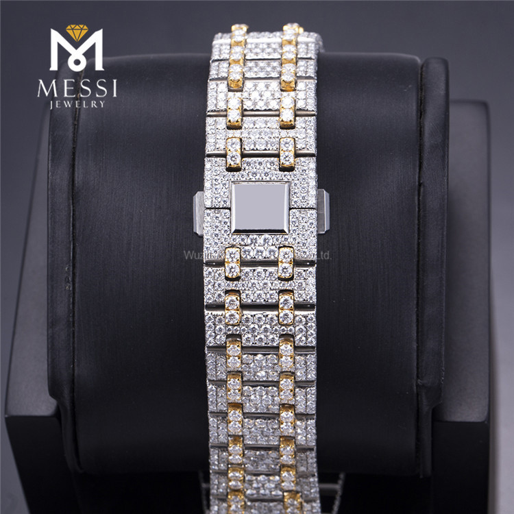 mens moissanite watches iced out