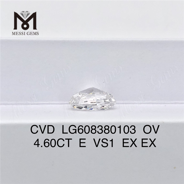 4.6ct IGI Certified Diamond E VS1 OV CVD diamond Optical Perfection丨Messigems LG608380103