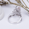 14k 18k White Gold Eco-Friendly Choice Lab Grown Diamond Pink Pear Shape Ring