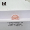 13.03CT HS FANCY VIVID PINK VVS2 diamond labs EX EX CVD LG715592553