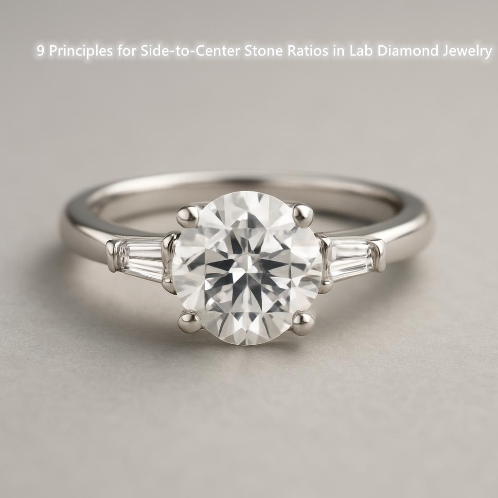9 Principles for Side-to-Center Stone Ratios in Lab Diamond Jewelry