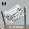 16.09CT Emerald Sustainable Lab Created Diamond F VVS2 EX EX CVD LG727504336