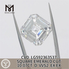 10.07CT D VVS2 CVD SQUARE EMERALD CUT simulated diamonds LG592363537 