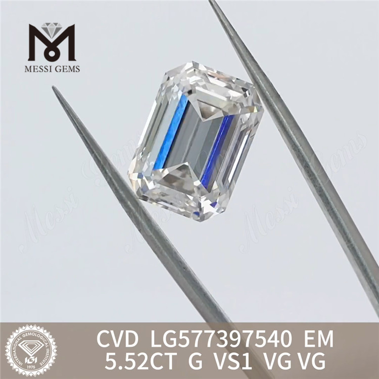5.52CT G VS1 VG CVD Emerald laboratory grown diamonds LG577397540 丨Messigems CVD