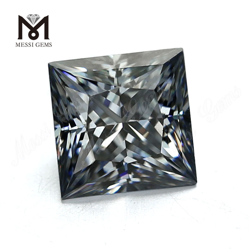 12*12mm Grey SQ Cut synthetic moissanite
