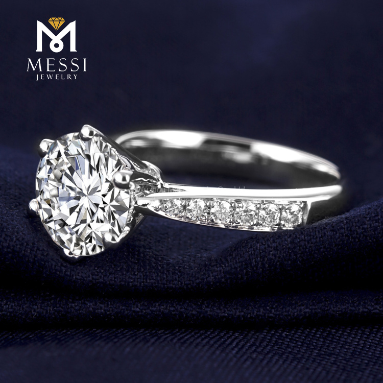 3 carat moissanite gold ring for women