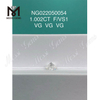 1.002ct round F Loose Gemstone Synthetic Diamond VS1