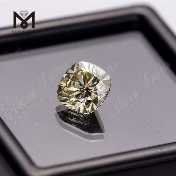 Cushion Cut 5.5*5.5mm yellow colour synthetic moissanite