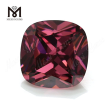 Wholesale Loose cushion Shape 8x8mm CZ rhodolite Cubic Zirconia Stone