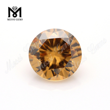 Factory high quality 10mm round cubic zirconia stone price 
