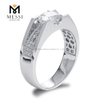 14k 18k white gold DEF moissanite diamond wedding ring jewellery for men