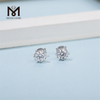 Messi Gems Simple Design Stud Earring 1carat Moissanite Diamond Jewelry
