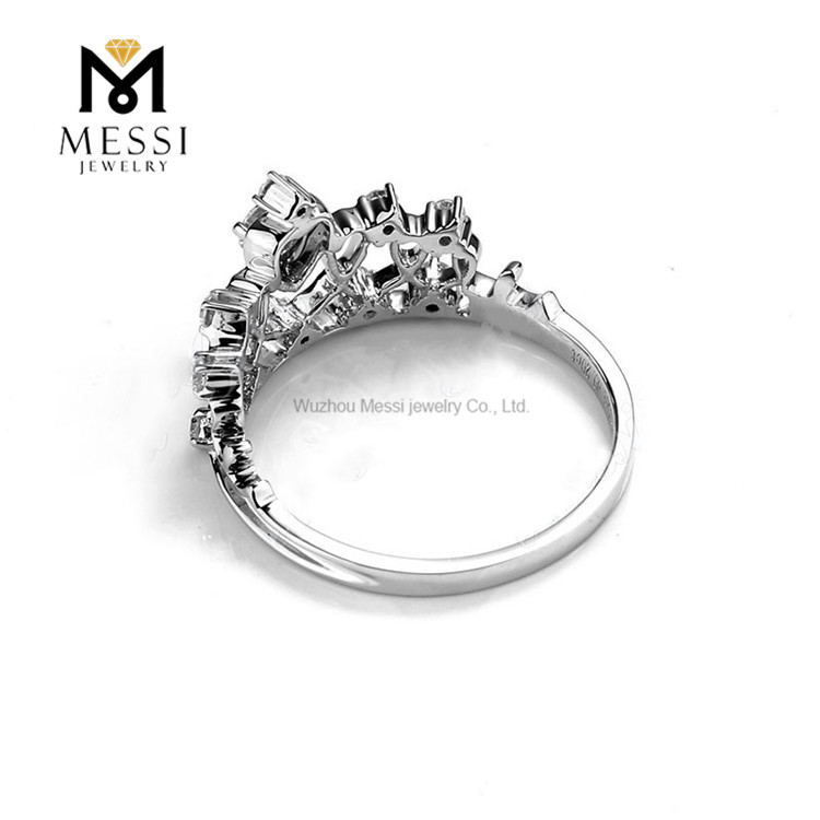 0.09 ct 14k gold fashion rings moissanite gold ring for sale