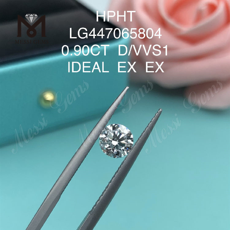 0.90 carat D VVS1 Round BRILLIANT IDEL Cut lab grown diamonds