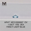 NF212200007 OV 1.02CT VS2 2EX FANCY LIGHT BLUE HPHT diamond On Sale