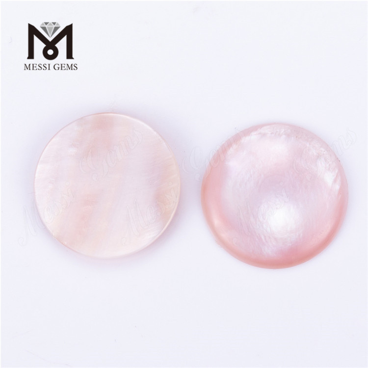 Round Shape Purple Shell Mother of Pearl