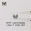 1.55ct F vvs round loose lab diamond 3EX lab diamond HPHT wholesale price