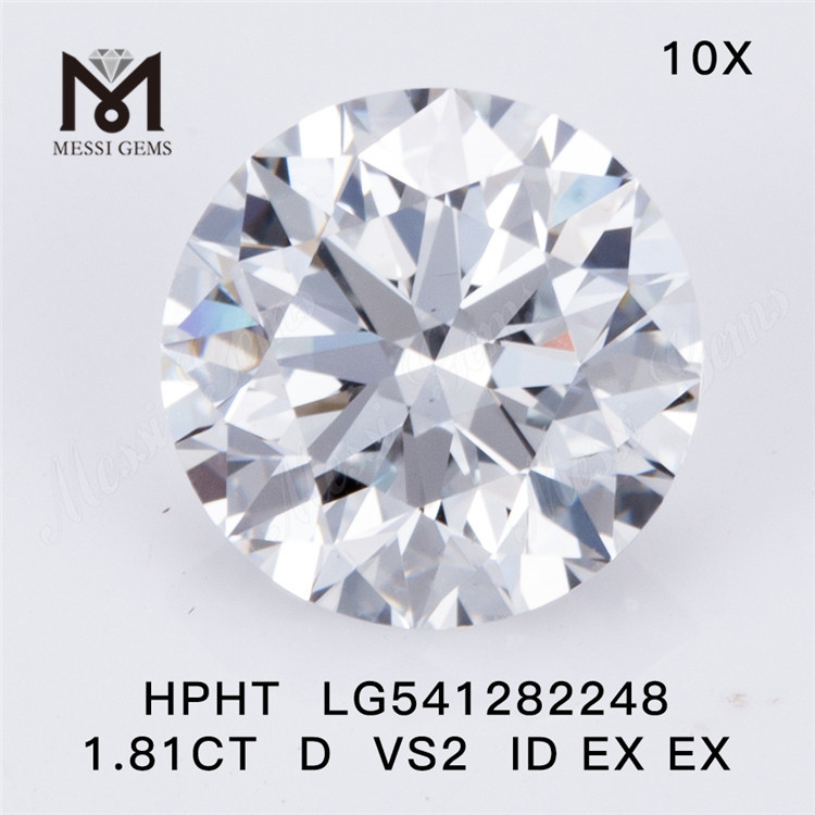 1.81ct D VS2 IDEAL Round lab grown diamonds manufacturer price