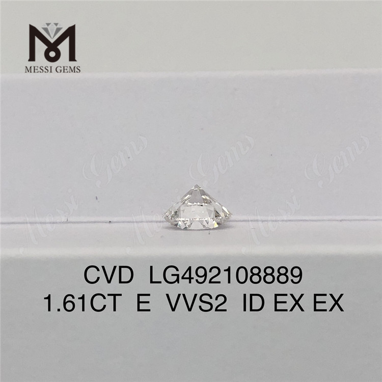 1.61ct E cvd lab diamond vvs round EX lab diamond on sale