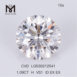 1.09ct VS Round Lab Created Diamond CVD White Lab Diamond on Sale