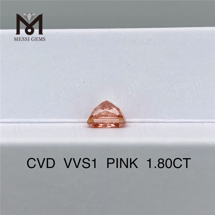 1.80ct radiant cut cvd diamond fancy pink cheap loose lab diamond wholesale