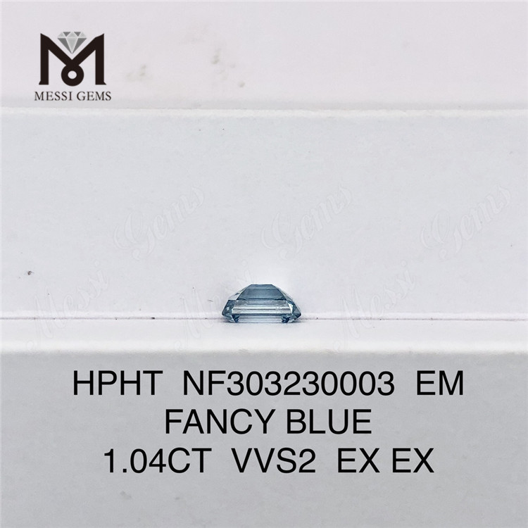 1.04CT FANCY BLUE VVS2 EX EX EM wholesale lab created diamonds HPHT NF303230003