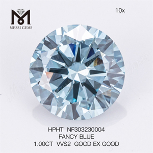 1CT VVS2 GOOD EX GOOD FANCY BLUE wholesale lab diamond HPHT NF303230004