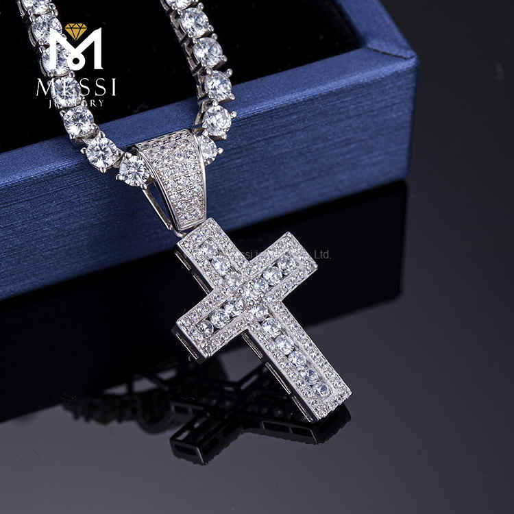 custom mens iced out jewelry iced out jcross necklace cheap