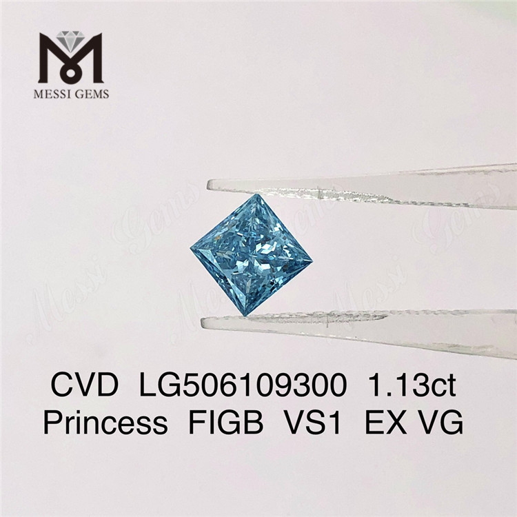 1.13ct Princess FIGB VS1 EX VG lab grown diamond CVD LG506109300