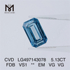 5.13CT FANCY DEEP BLUE VS1 EM VG VG lab diamond CVD LG497143078