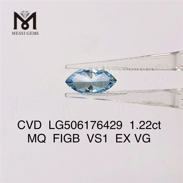 1.22ct Blue synthetise diamond VS1 IGI lab diamond