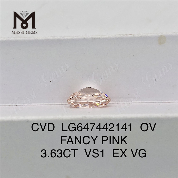 3.63CT OV Fancy Pink VS1 EX VG CVD 3CT PINK LOSE LOWER DIAMND LG647442141