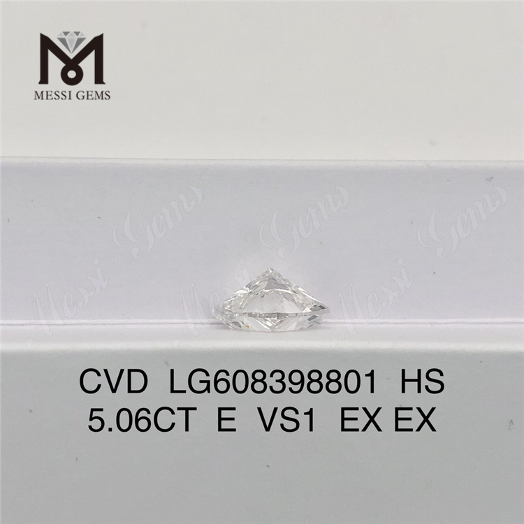 5.06CT E VS1 HS best created diamonds iGI Certified Sustainable Luxury丨Messigems CVD LG608398801 