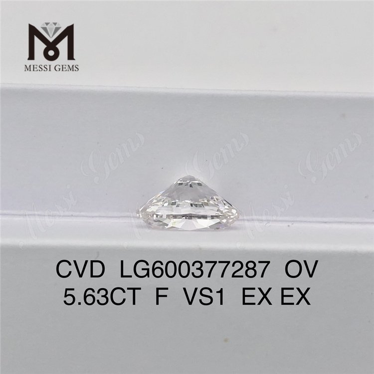 5.63CT F VS1 Oval IGI Buy Lab Created Diamonds Online Brilliance Beyond Imagination丨Messigems LG600377287