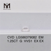 1.25CT G VVS1 CVD emerald igi diamond Certifying Excellence丨Messigems LG586379082 