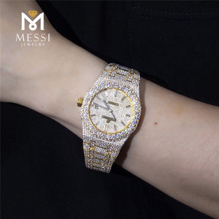 best moissanite gold watches