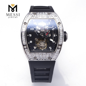 Wholesale Custom Men's Watches Iced Out Moissanite Fashion Mens Moissanite Watch