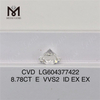 8.78CT E VVS2 ID vvs cvd diamond for Designers LG604377422丨Messigems