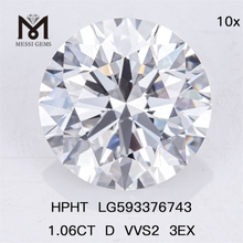 1.06CT D VVS2 3EX hthp diamonds HPHT LG593376743