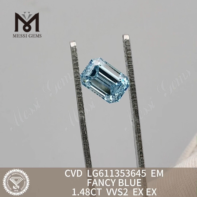 1.48CT VVS2 EM FANCY BLUE CVD diamond online LG611353645丨Messigems 