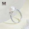 8-8.5mm akoya Beautiful Pearl Silver Rings for Sale