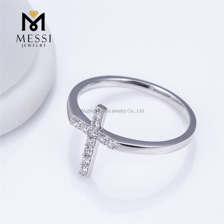 11 D VVS lab grown Cross style Collection of Platinum Lab Grown Diamond Rings