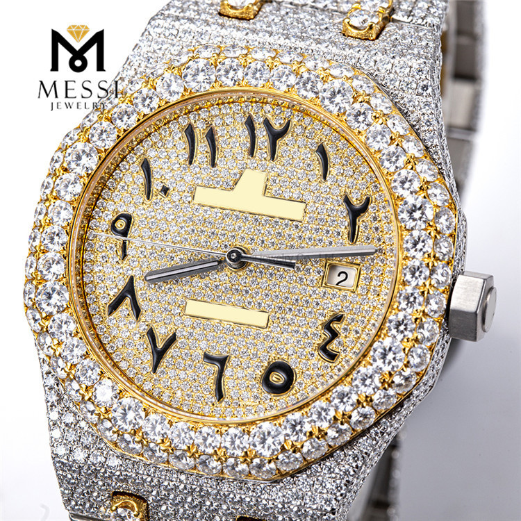 Affordable Luxury Men's Moissanite Watches for Men MSA-580