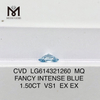 1.50CT man grown diamonds MQ VS1 FANCY INTENSE BLUE丨Messigems CVD LG614321260 