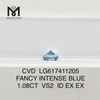 1.08CT VS2 FANCY INTENSE BLUE lab created colored diamonds丨Messigems CVD LG617411205
